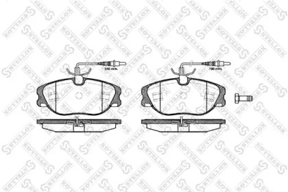 Комплект тормозных колодок STELLOX 316 044B-SX